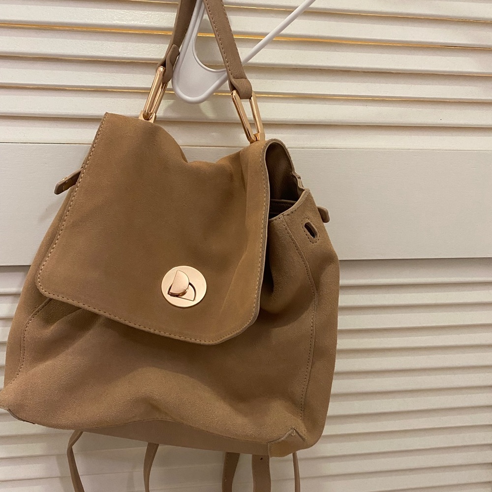 suede backpack